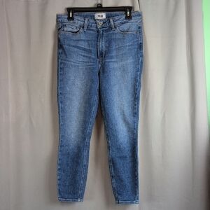 PAIGE Classic Blue Cropped Jeans